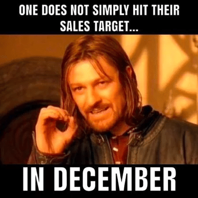 December sales targets