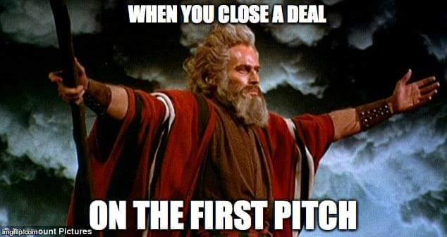 First Pitch Sales Humor