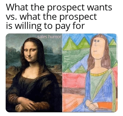 Mona Lisa Sales Humor