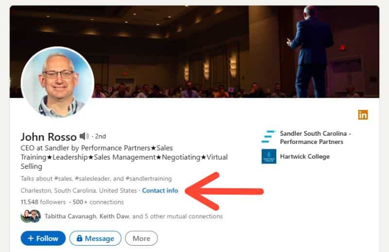 How to find emails from LinkedIn
